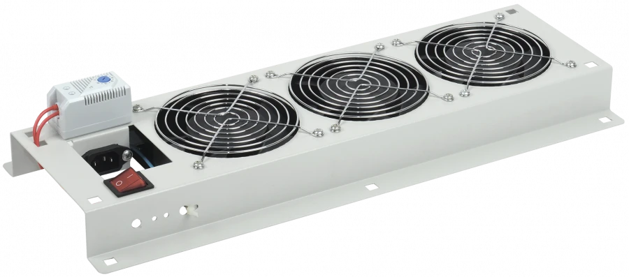 FM35-32M ITK Fan panel with switch and thermostat 3 modules grey