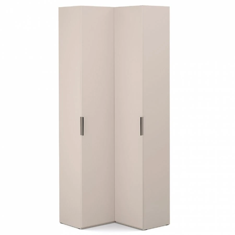 "SOHO" FHA-02.DS, Corner cupboard. 400/400, faceted (corner +1dv.FCC, 5 shelves) (beige) from the set of modular furniture "SOHO