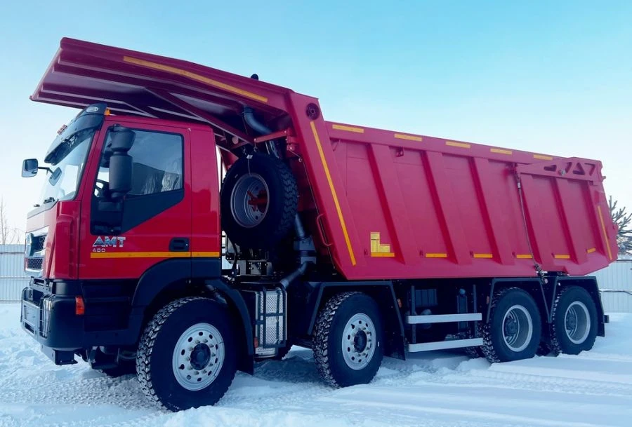SPECIALISED, DUMP TRUCK AMT N.V. 752901, Wheel arrangement 8x4 (Russian components: Cab 5801306459, Frame