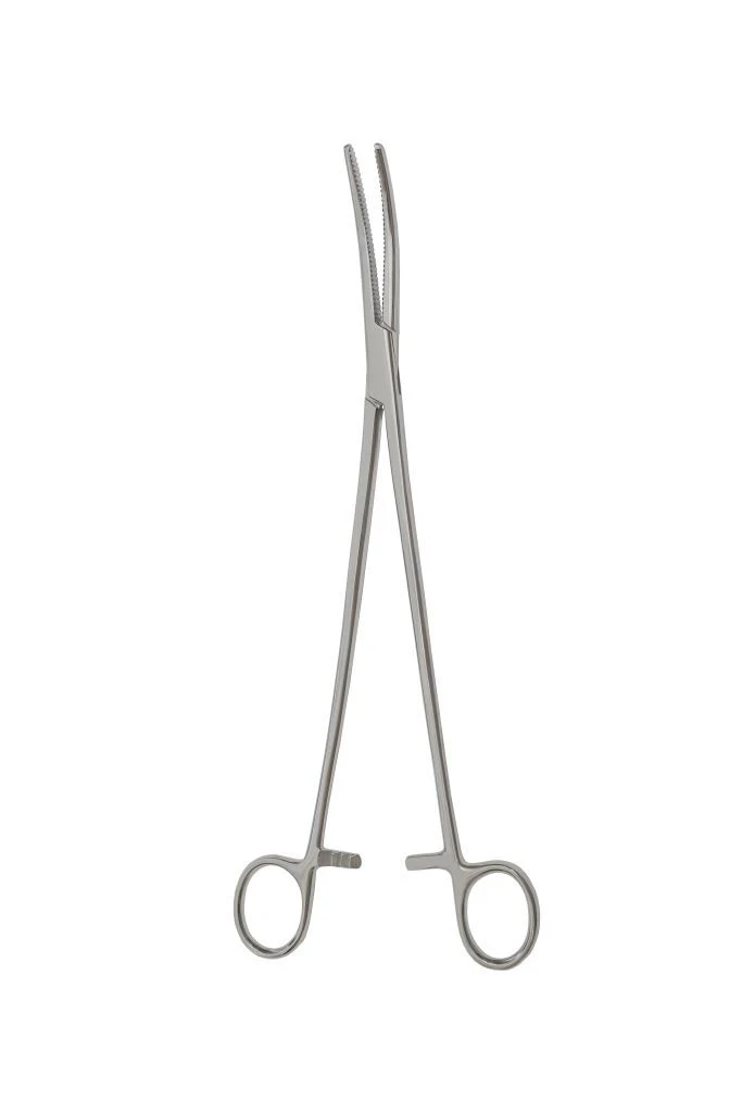 TZ-01-278-25,5 Gynaecological clamp, curved, 255 mm