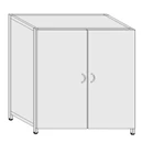 Cabinet for documents metal thick. 0,6mm ShK-2(m)