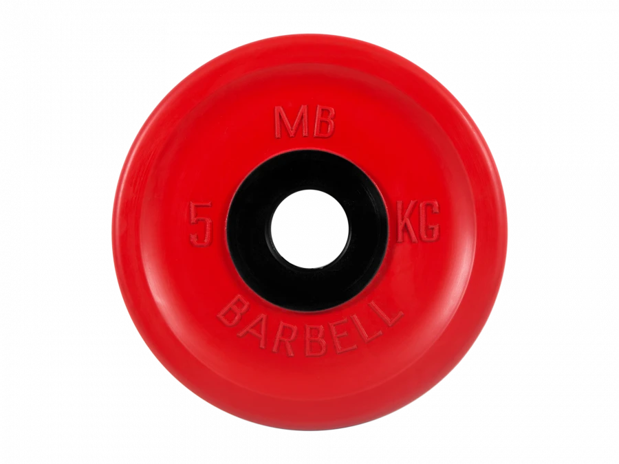 MB-PltCE-5 Rubber disc "Euro-Classic", red, 5 mm, 5 kg