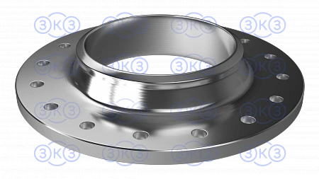Steel butt welded flange