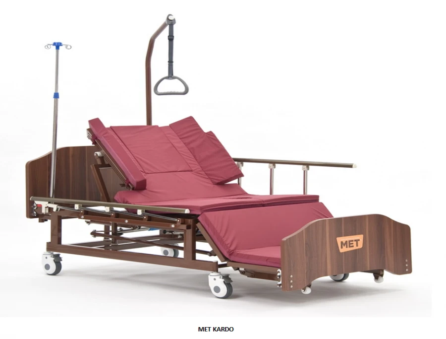 Functional medical bed with toilet unit MET, version MET KARDO