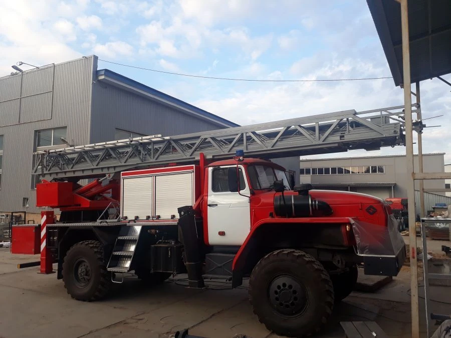 Fire ladder AL-24,-30 (43206), type 4344-09, modifications 4344A0, on chassis Ural 43206-4151-79, 43206-4151-81