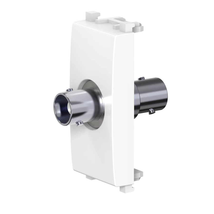 CADUCEUS ALING Experience Audio/Video BNC/BNC flush-mounted socket, 1M, white, art. no. 74282.9. 74282.0