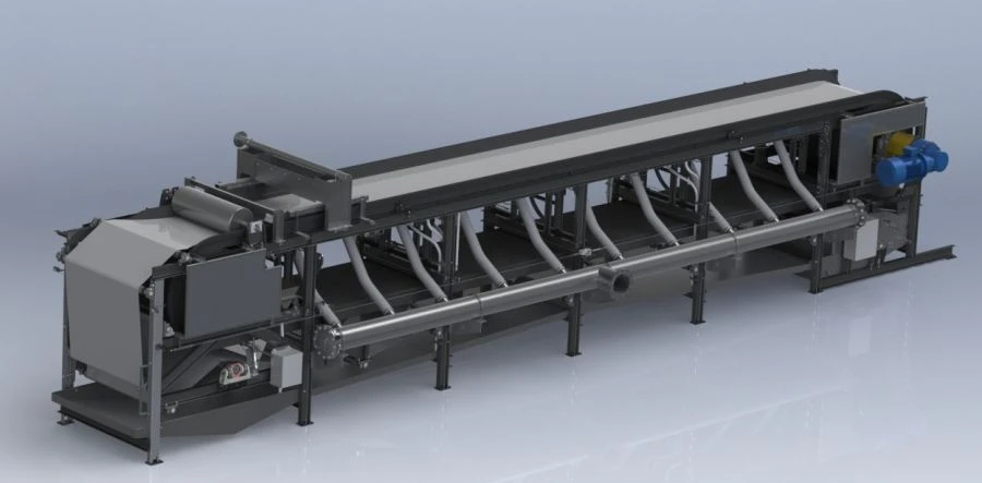 Horizontal belt vacuum filter LOP-10-7K-01
