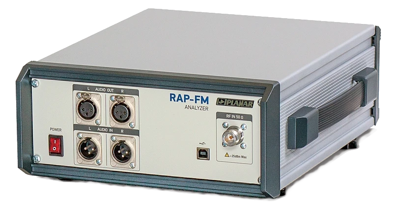 Analyser of radio frequency parameters of radio broadcasting equipment RAP/UHF