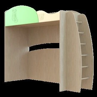 Wooden beds for children, models: "Kapitoshka" DK-12 backboard bed