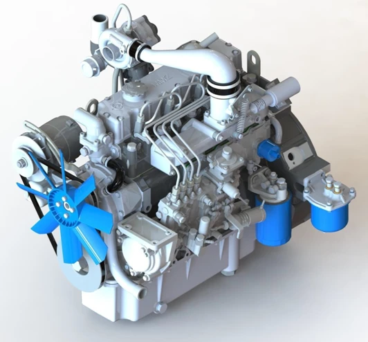 Diesel engine MMZ-4DT