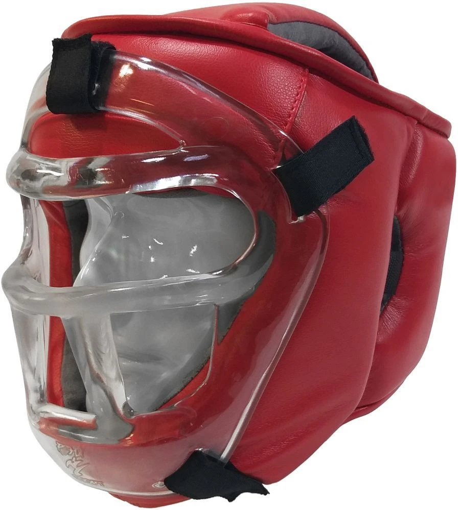 Helmet with plastic mask for martial arts "CRYSTAL-11", art. no. SH35IV