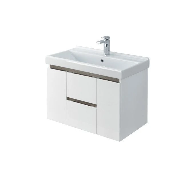 Cabinet under sink Aquaton Renee 80 white, walnut 1A222201NRC801.A222.2.01N.RC8.0