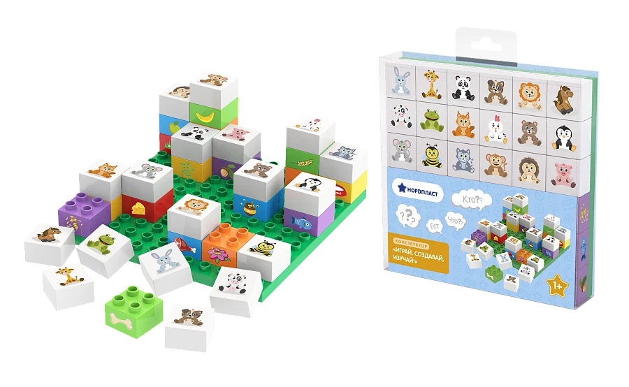 Constructor "Play, Create, Learn (Animals - 37 pieces)".