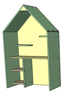 Wooden furniture for preschools: Play set "Service station"