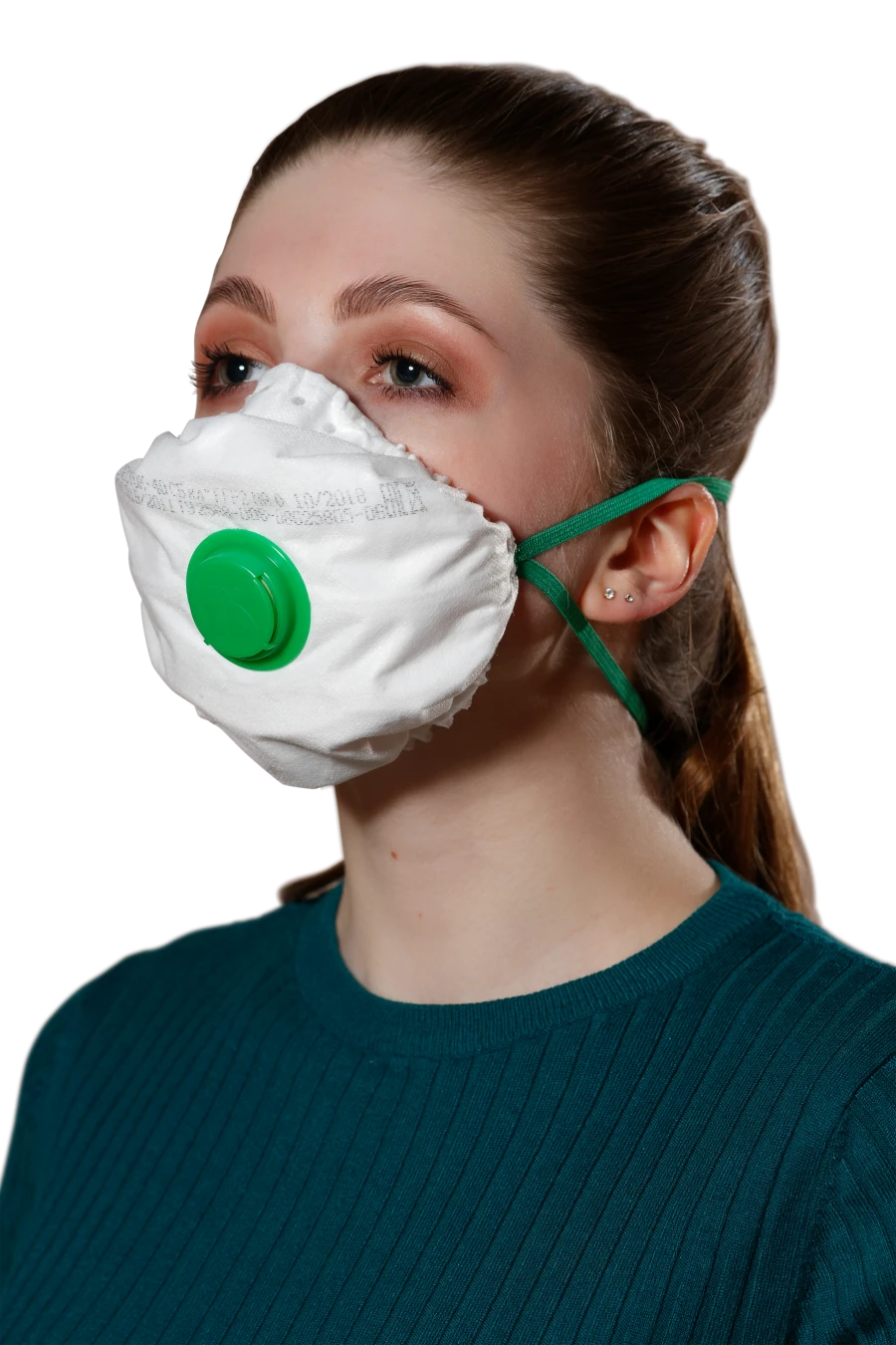 Filtering half-mask for protection against aerosols "Respirator "Lepestok-40 SB Cl" FFP2 R D