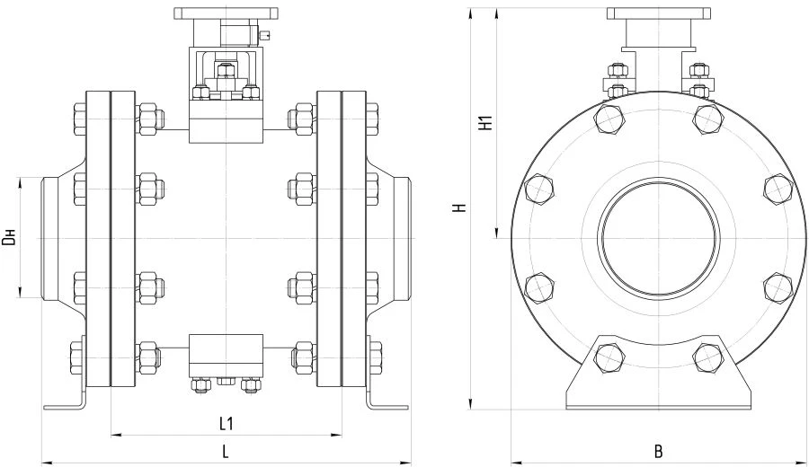 Ball shut-off valve ATEK.491284.395