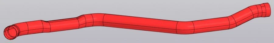 Exhaust pipe 1201734XGW02A/ 11.71.076.700.005