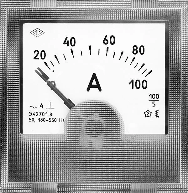 Panelboard microammeter, milliammeter, ammeter and voltmeter: version E42701.8