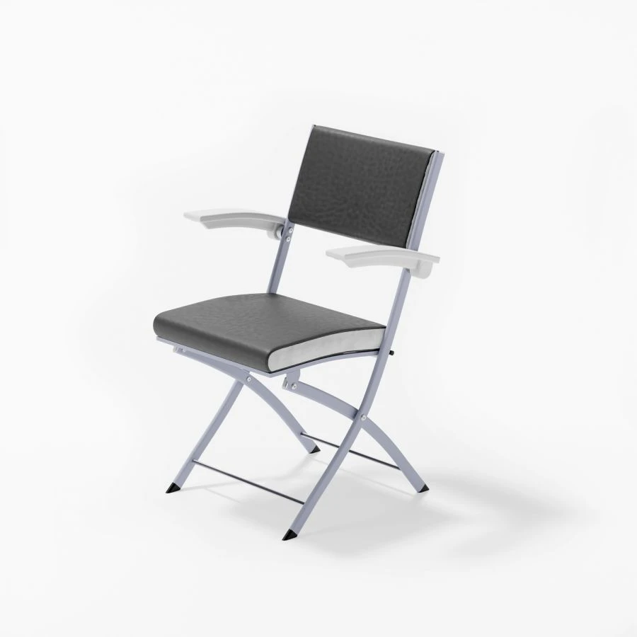 Folding chair with armrests, SSp
