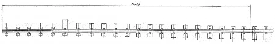 Inventory rail of the main track to the arrow of the project 2768.00.000 of the project SP 902.000-01