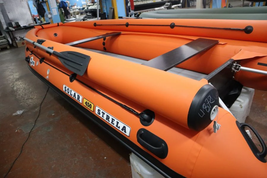 Motor inflatable boat SOLAR-450 Strela Jet tunnel (Expedition)