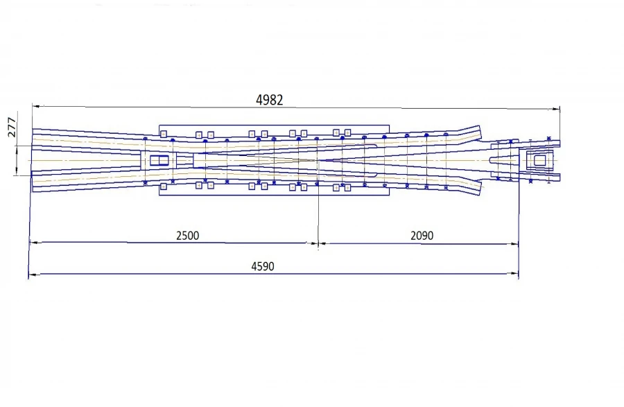 Cross-arm of type P65 grade 1/9 of project SP418