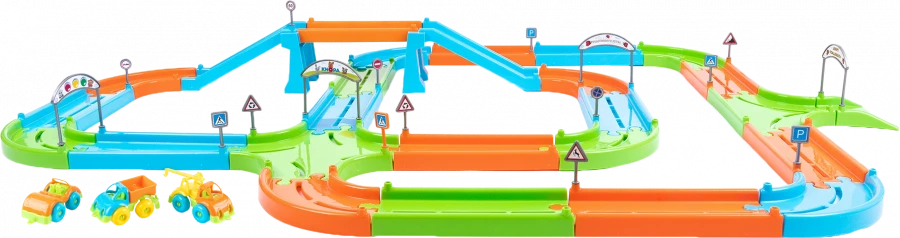 Play set "Motorway" 4,5 m with cars KNOPA 1/4