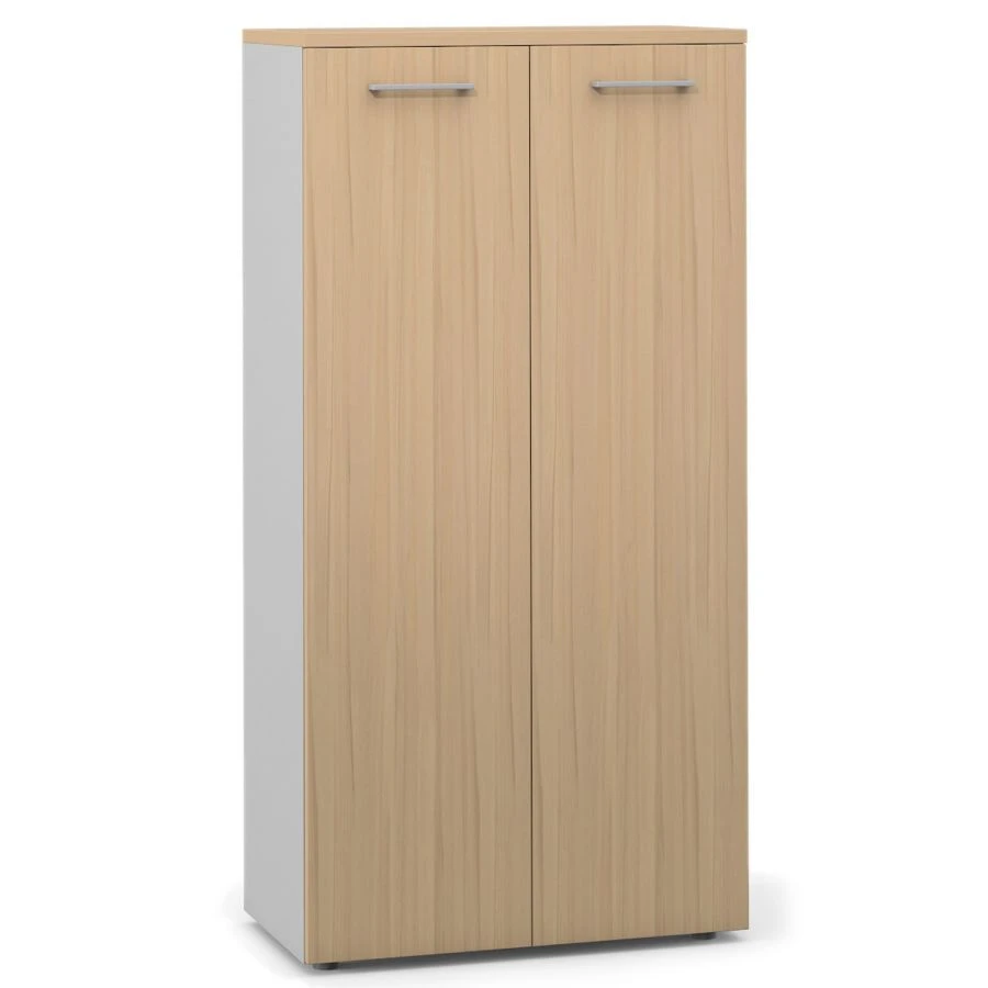 Cupboard F6D 2-door, 2-door panel, middle cupboard from office furniture set "Unica".