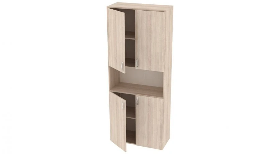 Shelving cabinet 4 fronts with a niche 800x370x2000mm (WxHxH) 405.120