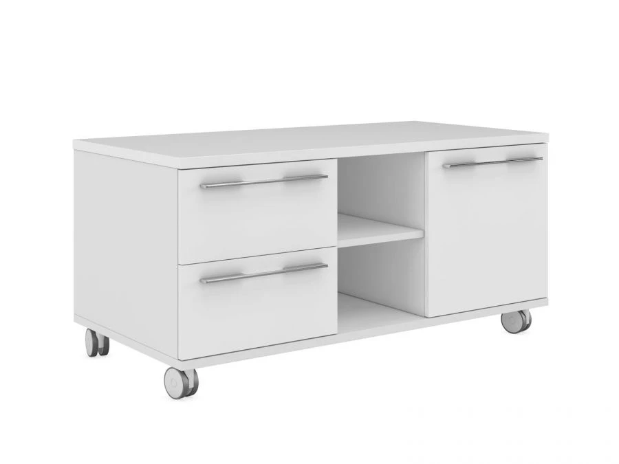 Mobile cabinet with 2 drawers and right-hand door, item No. EMP222DX.HGW