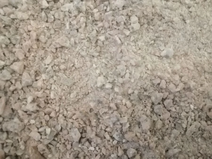Crushed sand from screening