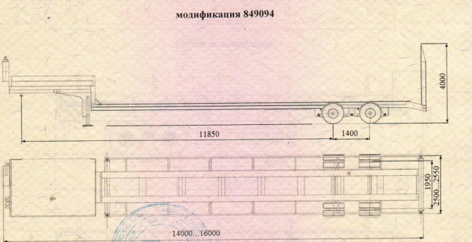 Semi-trailer modification 849094