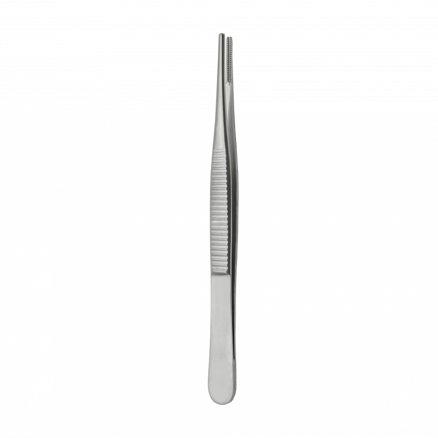 TP-03-249-15 Anatomical forceps with atraumatic cutting, straight, 150 mm