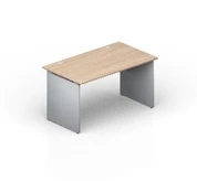Writing desk on wooden supports