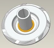 FBH Working Wheel, Compression, D1050N, 0.68 inch shaft, Niresist / IMPELLER: FBH, D1050N, .68, NI-RST part number 100807517.