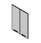 Medium LDPE doors. Set of furniture "Vegas"