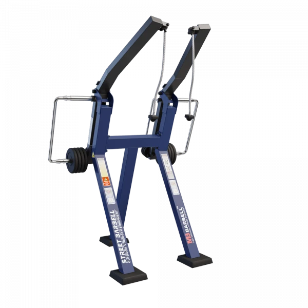 Rope vertical pull in standing position with variable load