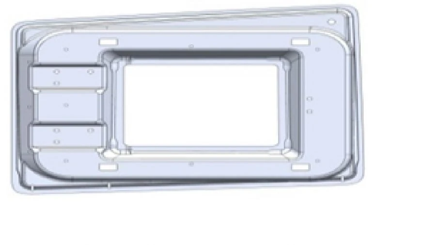 Amplifier panel right A9607540110