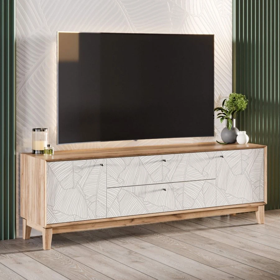 Roiben LD.640010.000 TV cabinet 1800 (Golden Oak/White)