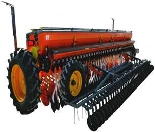 Grain seeder mechanical SZM-400T for sowing all types of grain, spike and leguminous crops with simultaneous sowing of grain.