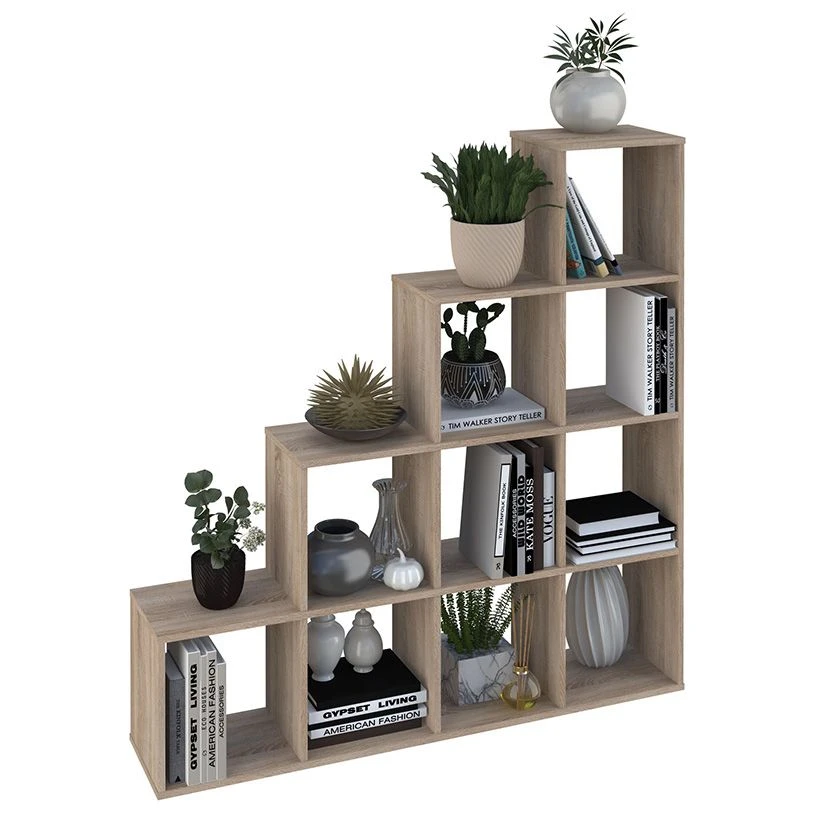 Polini Home Smart Cascade 10-piece shelving unit, oak, item 0001697.68