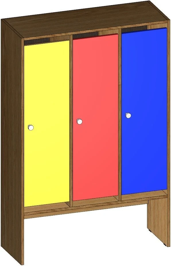 Children's household wooden furniture, "DSK-Mebel" brand. Children's wardrobe.