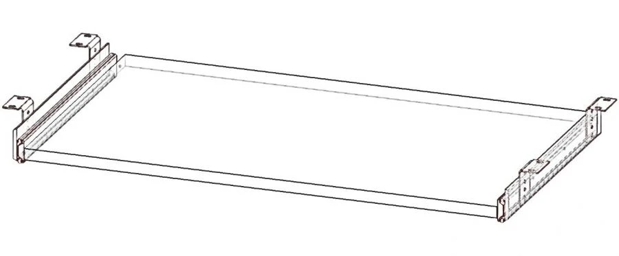 Shelf under keyboard (Bureaukrat series)