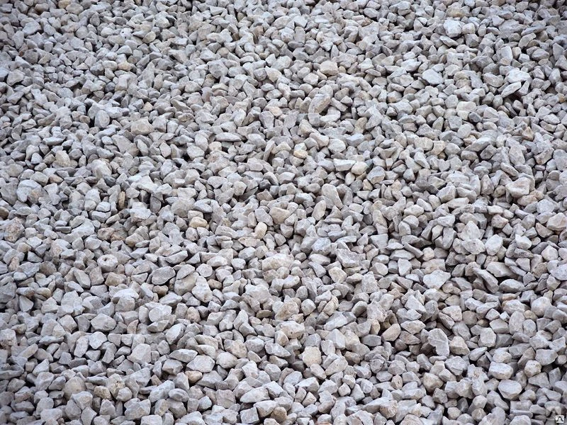 Crushed stone of fraction from 5 to 20 mm.