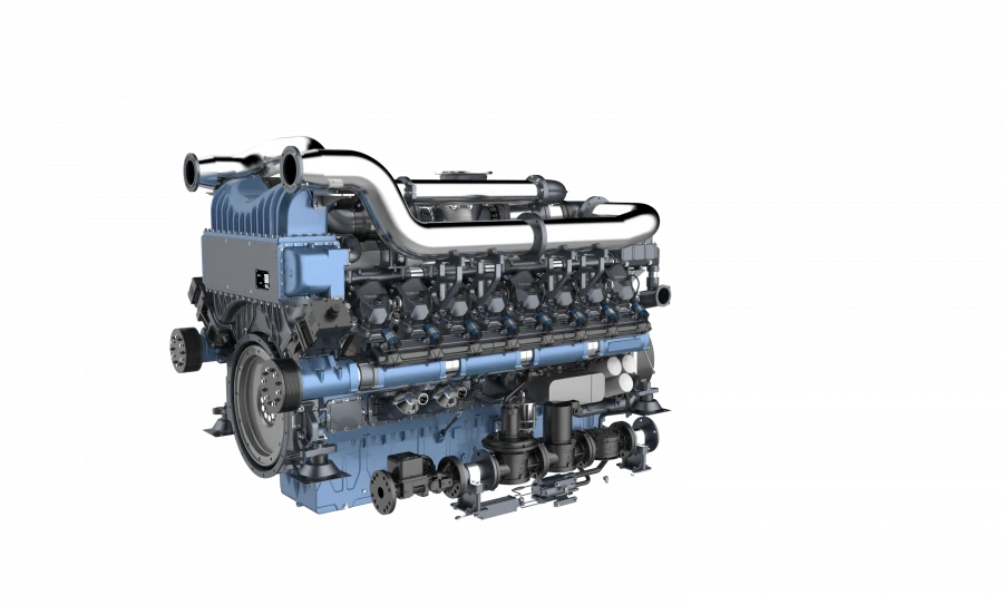 Industrial gas piston engine 16M33G6N0/5