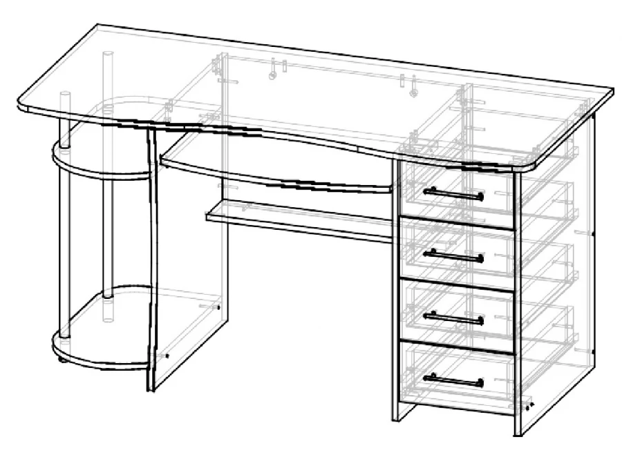 Computer desk C 2 K