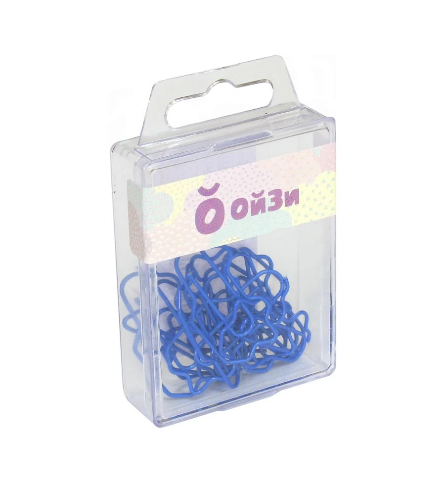 Paper clips - car 40 mm 12 pcs, blue