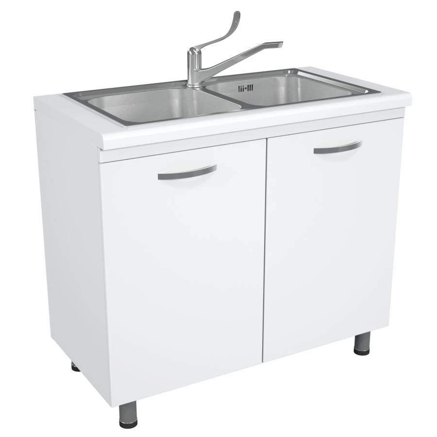 Medical cabinet with shelves under the sink, in versions: TMM-1.0; TMM-2.0