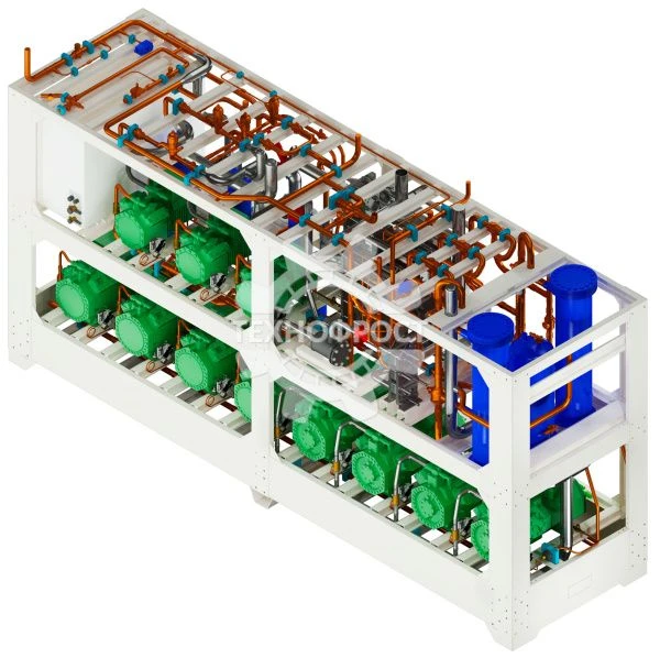 Refrigeration units of APM series. Multicompressor transcritical refrigerating units on CO2 refrigerant on the basis of reciproc