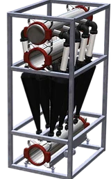 Filter station - HYDROCOLD HC-SHDM series high density multi-cyclone separator
